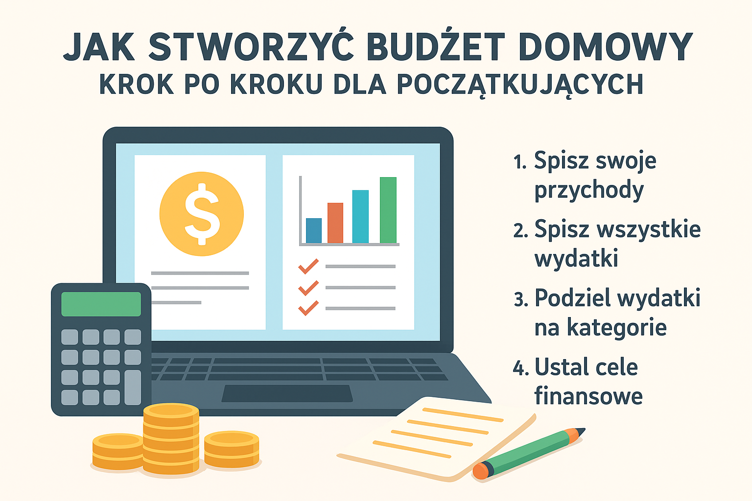 Jak stworzyć budżet domowy krok po kroku – prosty poradnik dla początkujących